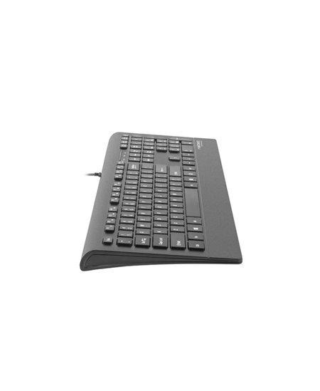 Natec Keyboard, Barracuda, US Layout, Slim | Natec | Keyboard | Barracuda | Standard | Wired | US | Black | 529 g