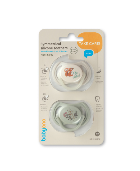 Babyono čiulptukas silikoninis simetrinis 6-18m 1669/02