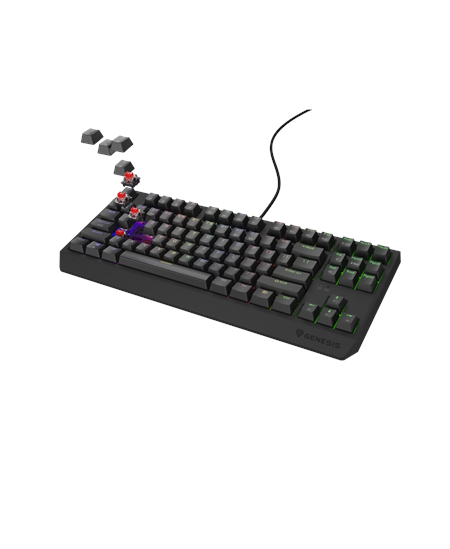 Genesis THOR 230 TKL | Mechanical Gaming Keyboard | Wired | US | Black | USB Type-A | Linear