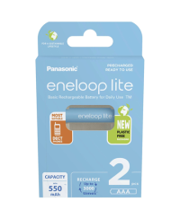 Panasonic | ENELOOP Lite BK-4LCCE/2BE | AAA | 550 mAh | 2 pc(s)