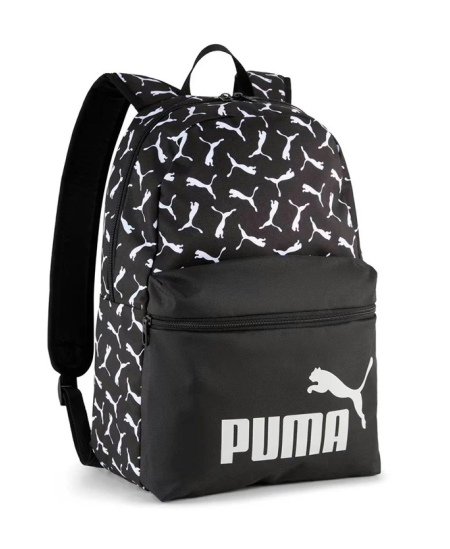 Puma Kuprinė Phase Aop Backpack Black White 091169 01