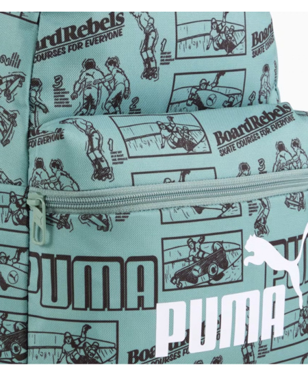 Puma Kuprinė Phase Aop Small Backpack Green 091324 01