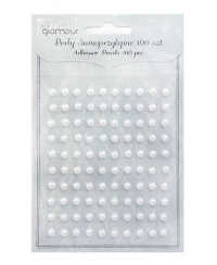 Lipnūs perlai 5mm 100vnt.balti
