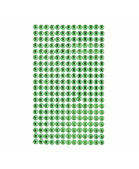 Dekor.lipnūs kristalai 6mm 260vnt GREEN