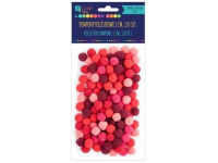 Akriliniai burbuliukai raudoni 120vnt. 1cm