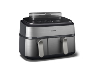 Philips Dual Basket Airfryer | NA555/00 5000 series | Power 2750 W | Capacity 9 L | RapidAir Plus | Silver