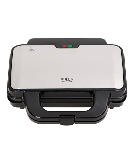Adler Sandwich maker AD 3043 900 W, Number of plates 1, Number of pastry 2, Black