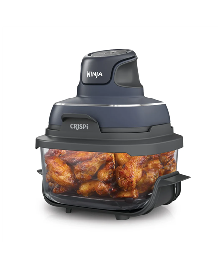 NINJA | 4-in-1 Portable Glass Air Fryer | FN101EUGY Crispi | Power 1700 W | Capacity 3.8 L | Blue/Black