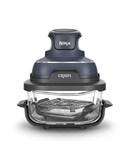 NINJA | 4-in-1 Portable Glass Air Fryer | FN101EUGY Crispi | Power 1700 W | Capacity 3.8 L | Blue/Black