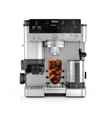 NINJA Espresso Coffee Maker | ES601EU Luxe Café Premier | Pump pressure 11 bar | Built-in milk frother | Ground | 1650 W | Blac