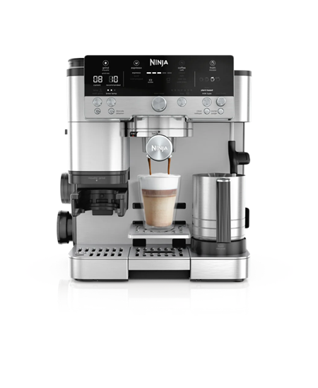 NINJA Espresso Coffee Maker | ES601EU Luxe Café Premier | Pump pressure 11 bar | Built-in milk frother | Ground | 1650 W | Blac