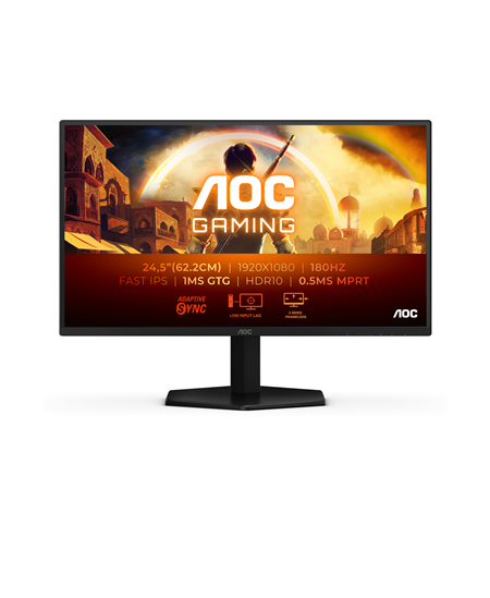 AOC | 25G42E | 25 " | IPS | FHD | 16:9 | 180 Hz | 1 ms | 1920 x 1080 pixels | 300 cd/m² | HDMI ports quantity 1 | Black