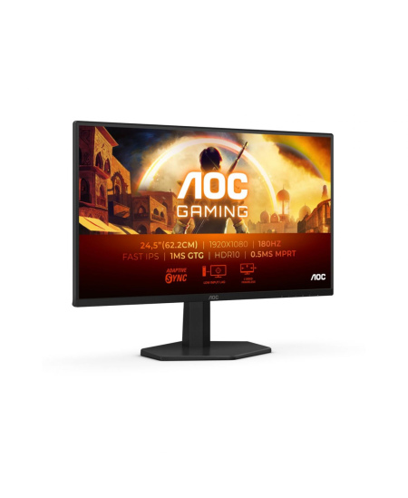AOC | 25G42E | 25 " | IPS | FHD | 16:9 | 180 Hz | 1 ms | 1920 x 1080 pixels | 300 cd/m² | HDMI ports quantity 1 | Black