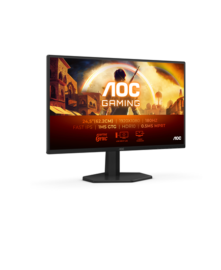 AOC | 25G42E | 25 " | IPS | FHD | 16:9 | 180 Hz | 1 ms | 1920 x 1080 pixels | 300 cd/m² | HDMI ports quantity 1 | Black