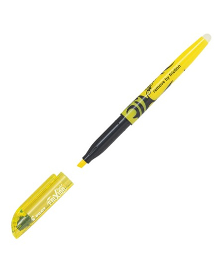 Teksto spalviklis PILOT Frixion Light su trynikliu, geltonas
