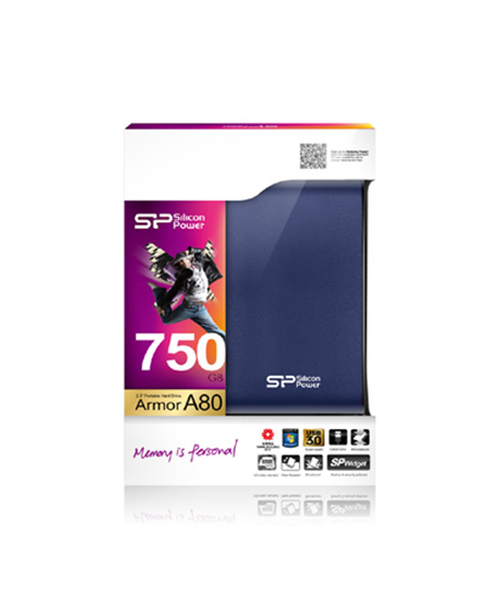 Silicon Power Armor A80 2TB 2.5 ", USB 3.1, Blue