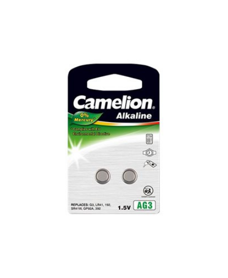 Camelion AG3/LR41/LR736/392, Alkaline Buttoncell, 2 pc(s)