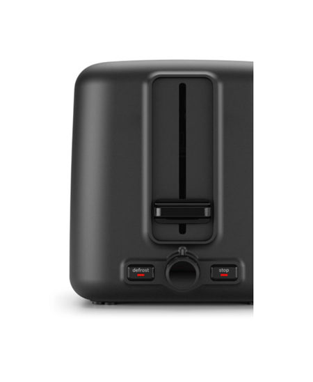Bosch DesignLine Toaster TAT3P423 Power 970 W, Number of slots 2, Housing material Stainless steel, Black