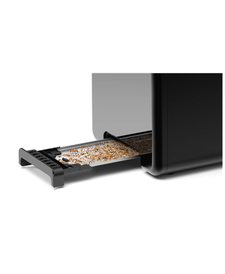 Bosch DesignLine Toaster TAT3P423 Power 970 W, Number of slots 2, Housing material Stainless steel, Black