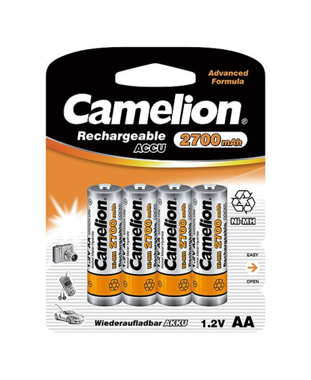 Camelion | AA/HR6 | 2700 mAh | Rechargeable Batteries Ni-MH | 4 pc(s)