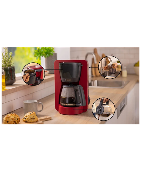 Bosch Coffee Maker | TKA2M114 MyMoment | Drip | 1200 W | Red