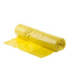 Šiukšlių maišai, 30 litrų, rulone 50 vnt., storis 8 µm, HDPE, geltonos sp.