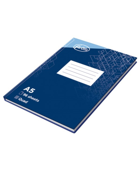 Sąsiuvinis kietu viršeliu FOROFIS, A5, 96 lapai, langeliais