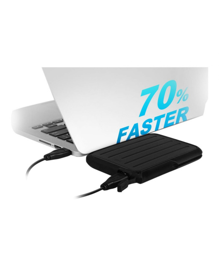 Silicon Power Portable Hard Drive ARMOR A66 1000 GB,  USB 3.2 Gen1, Black