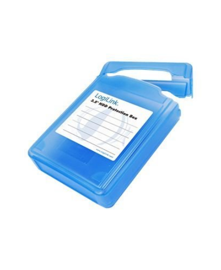 3,5" HDD protection box for 1 HDD, blue Logilink