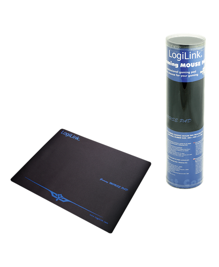 Logilink Mousepad XXL Black, Gaming mouse pad, Rubber, 400 x 3 x 300 mm