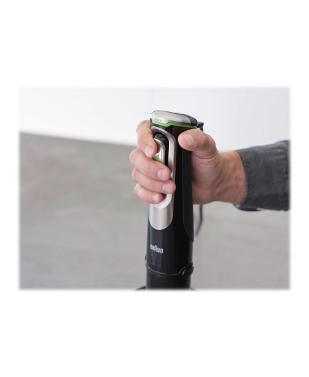 Braun Hand Blender MQ9138XI MultiQuick 9 1200 W, Number of speeds 3, Chopper, Ice crushing, Black/Stainless Steel