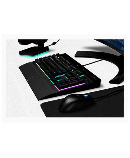 Corsair | Rubber Dome | Gaming Keyboard | K55 RGB PRO | Gaming keyboard | Wired | RGB LED light | US | Black
