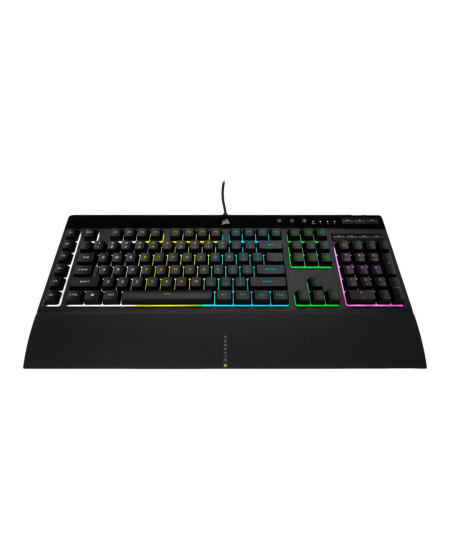 Corsair | Rubber Dome | Gaming Keyboard | K55 RGB PRO | Gaming keyboard | Wired | RGB LED light | US | Black