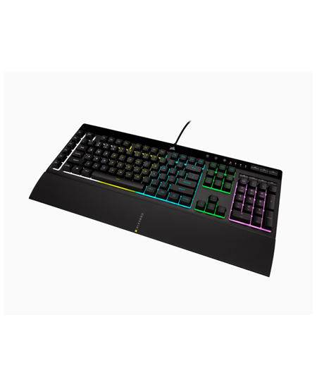 Corsair | Rubber Dome | Gaming Keyboard | K55 RGB PRO | Gaming keyboard | Wired | RGB LED light | US | Black