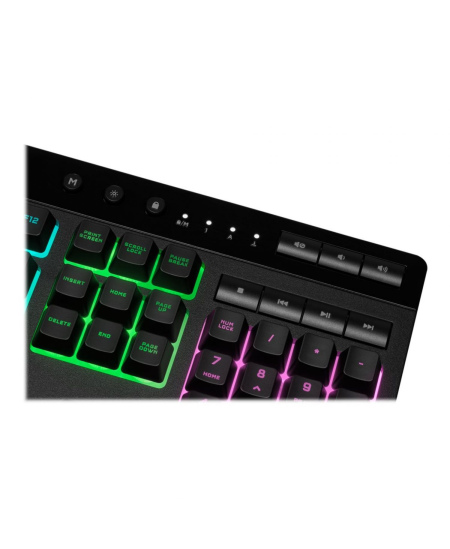 Corsair | Rubber Dome | Gaming Keyboard | K55 RGB PRO | Gaming keyboard | Wired | RGB LED light | US | Black