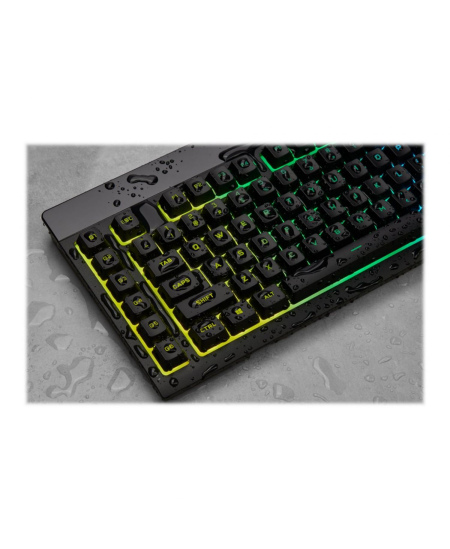 Corsair | Rubber Dome | Gaming Keyboard | K55 RGB PRO | Gaming keyboard | Wired | RGB LED light | US | Black