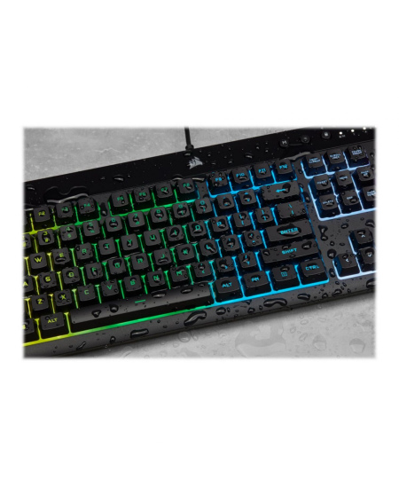 Corsair | Rubber Dome | Gaming Keyboard | K55 RGB PRO | Gaming keyboard | Wired | RGB LED light | US | Black