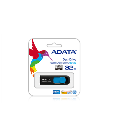 ADATA | UV128 | 32 GB | USB 3.0 | Black/Blue