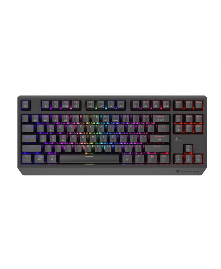Genesis THOR 230 | Mechanical Gaming Keyboard | Wireless | US | Black | 2.4 GHz, Bluetooth, USB | Outemu Silent Lemon