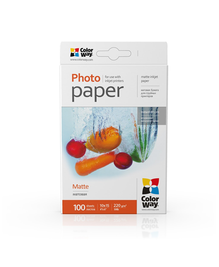 PM2201004R | White | 220 g/m² | 10 x 15 cm | Matte Photo Paper