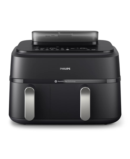 Philips | Dual Basket Airfryer | NA551/00 5000 Series | Power 2750 W | Capacity 9 L | RapidAir Plus and Air Steam | Black