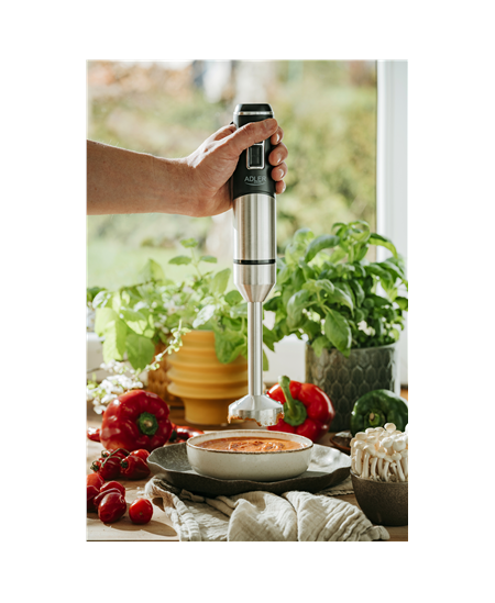 Adler | Hand Blender | AD 4628 | Hand Blender | 1900 W | Number of speeds 1 | Turbo mode | Ice crushing | Stainless Steel/Black