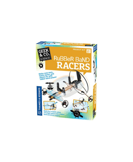 Mokslinis rinkinys Thames&Kosmos Geek&Co Rubber Band Racers