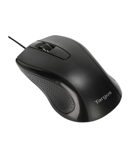 Targus Full-Size Optical Antimicrobial Wired Mouse | Targus Mouse | Full-Size Optical Antimicrobial | Wired | Black