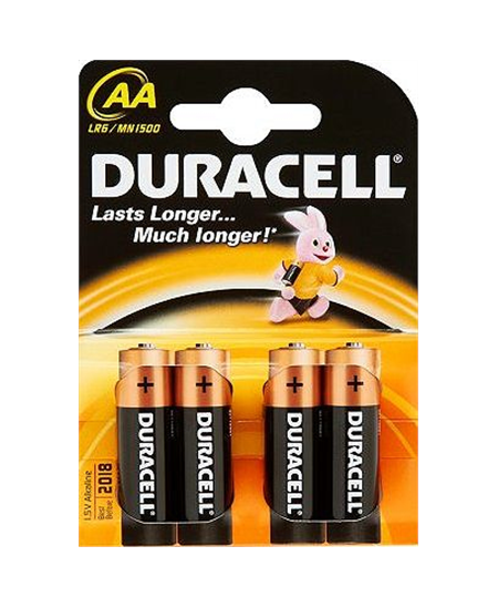 Duracell AA/LR6, Alkaline Basic MN1500, 4 pc(s)