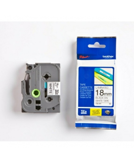 Brother TZe-241 (TZE241) Laminuotos ženklinimo juostos kasetė P-touch, Black on White 18mm, 8m