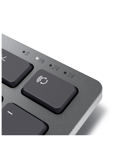Dell Keyboard KB700 Wireless, RU, 2.4 GHz, Bluetooth 5.0, Titan Gray