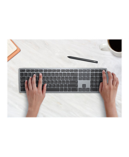 Dell Keyboard KB700 Wireless, RU, 2.4 GHz, Bluetooth 5.0, Titan Gray