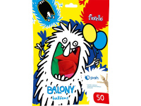 Balionai FIORELLO, pastelinių spalvų, 30 cm, 50 vnt.