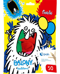 Balionai FIORELLO, pastelinių spalvų, 30 cm, 50 vnt.